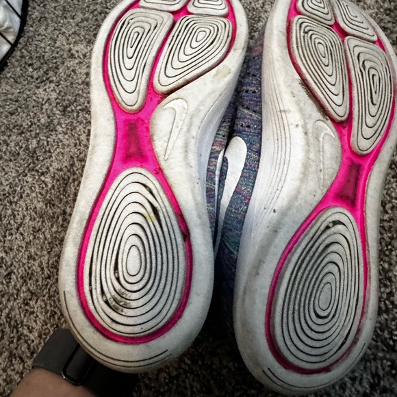 NIKE FLYNIT LUNAREPIC rainbow/multi-color used size 9 US WOMAN - Picture 8 of 11